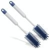 2 Pack LeLuv Cleaning Brush Hypoallergenic Silicone Bristles - 13 Inch Length Overall for Vacuum Pump Cylinders - Grey view 1