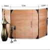 Game Master Screen made for Board Role Playing Game - Wooden Handcrafted GM Screen Set - DM Gift Idea - Gifts for Him and Her (Large 16.5x12' Foldable, Horned Lady) view 2