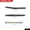 RCAWD for FMS FCX24, 35mm Extended Upper & Lower Linkage & 70mm CVD Center Drive Shaft Upgrades Parts 1/24 Crawlers Black view 3