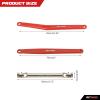 RCAWD 35mm Extended Upper & Lower Linkage & 70mm CVD Center Drive Shaft Upgrades Parts for FMS FCX24 1/24 Crawlers Red view 3