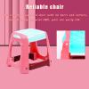 Toddler Vanity Set | Kids Vanity Set with Lights & Sounds | Little Girls Vanity Table with Stool, Makeup Accessories, Blowdryer | Pretend Play Vanity Set for Girls Age 3 and Over, Pink view 3