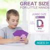 BenBen Alphabet Go Fish Card Game for Kids,104 Cards, Oversized ABC Learning Playing Cards, Memory Matching Games, 2-8 Players, Ages 3 and up, Easter Basket Stuffers, Stocking Stuffers view 4
