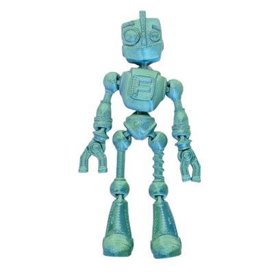 Friendly Fidget Robot | Flexible Articulating Companion | Random Color