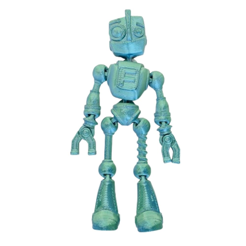 Friendly Fidget Robot | Flexible Articulating Companion | Random Color