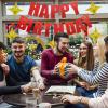 BIEUFBJI Red Happy Birthday Banner - Birthday Party Decorations - Girls Boys Birthday Decorations-Happy Birthday Banner view 3