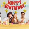 BIEUFBJI Red Happy Birthday Banner - Birthday Party Decorations - Girls Boys Birthday Decorations-Happy Birthday Banner view 4