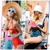 100 Pcs Inflatable Drink Holders Flamingo Drink Floats Mini Drink Floaties Floating Drink Holder Flamingo Inflates Coasters with a Pump Cylinder for Kids Adults Bath Swimming Pool Party (Pink) view 3