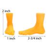 TOPZEA 40 Pack Finger Feet Puppet, Rubber Foot Shaped Finger Puppets Funny Mini Fake Feet Tiny Left & Right Cute Little Foot for Fingers, Mini Gag Gifts, Making Gnomes, Crafting, Photo Shoot Prop view 2
