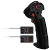 havcybin HOTRC DS-4A 2.4G 4 Channel Single Hand RC Radio Transmitter with 4CH Receiver for RC Car Boat Drone Airplane (W/ 2 RX) view 1