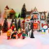 Christmas Lamp Post Village Accessories: Christmas Mini Street Light Models, Village Fairy Lamp, Miniature Dollhouse Streetlight, Small DIY Dollhouse 4pcs view 2