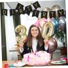 Abaodam Dirty Thirty Birthday Banner Creative Foil Decoration Fun Party Supplies for Anniversary Celebrations Easy to Install Decorative Banner for Memorable Moments view 2