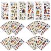 42 Sheets 3D Fluffy Jungle & Zoo Animal Stickers for Teenagers, Handmade Scrapbooking, Water Bottle, Skateboard, Party Favors view 1