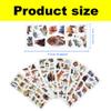 42 Sheets 3D Fluffy Jungle & Zoo Animal Stickers for Teenagers, Handmade Scrapbooking, Water Bottle, Skateboard, Party Favors view 2
