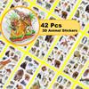 42 Sheets 3D Fluffy Jungle & Zoo Animal Stickers for Teenagers, Handmade Scrapbooking, Water Bottle, Skateboard, Party Favors view 3