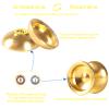 JOLESHARE Professional Unresponsive Yoyo for Pros and Responsive Yoyos for Kids Beginners, Package Includes Replaceable Responsive Bearings, yo-yo Gloves, and 5 yo-yo Cords(Gold) view 2