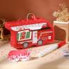 Fire Truck Piata Firetruck with Blindfold Bat Confetti Small Firefighter Birthday Party Decorations Fire Truck Birthday Party Supplies for Kids Boys Girls Baby Shower, 16 x 8.7 x 3 Inches view 3