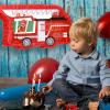Fire Truck Piata Firetruck with Blindfold Bat Confetti Small Firefighter Birthday Party Decorations Fire Truck Birthday Party Supplies for Kids Boys Girls Baby Shower, 16 x 8.7 x 3 Inches view 4