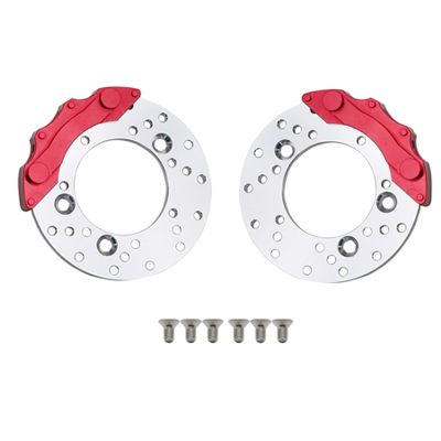 2pcs Brake Disc/Rotor Caliper TRX4 Portal Axle Housing for 1/10 RC Crawler TRX6 TRX-4 Bronco Defender Upgrade