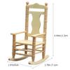 jojofuny Miniature Chair Ornament 4.44X2.79X1.96In Wooden Doll House Chair Model Tiny Furniture Figurine for Dollhouse Accessories and Mini House Decorations view 2