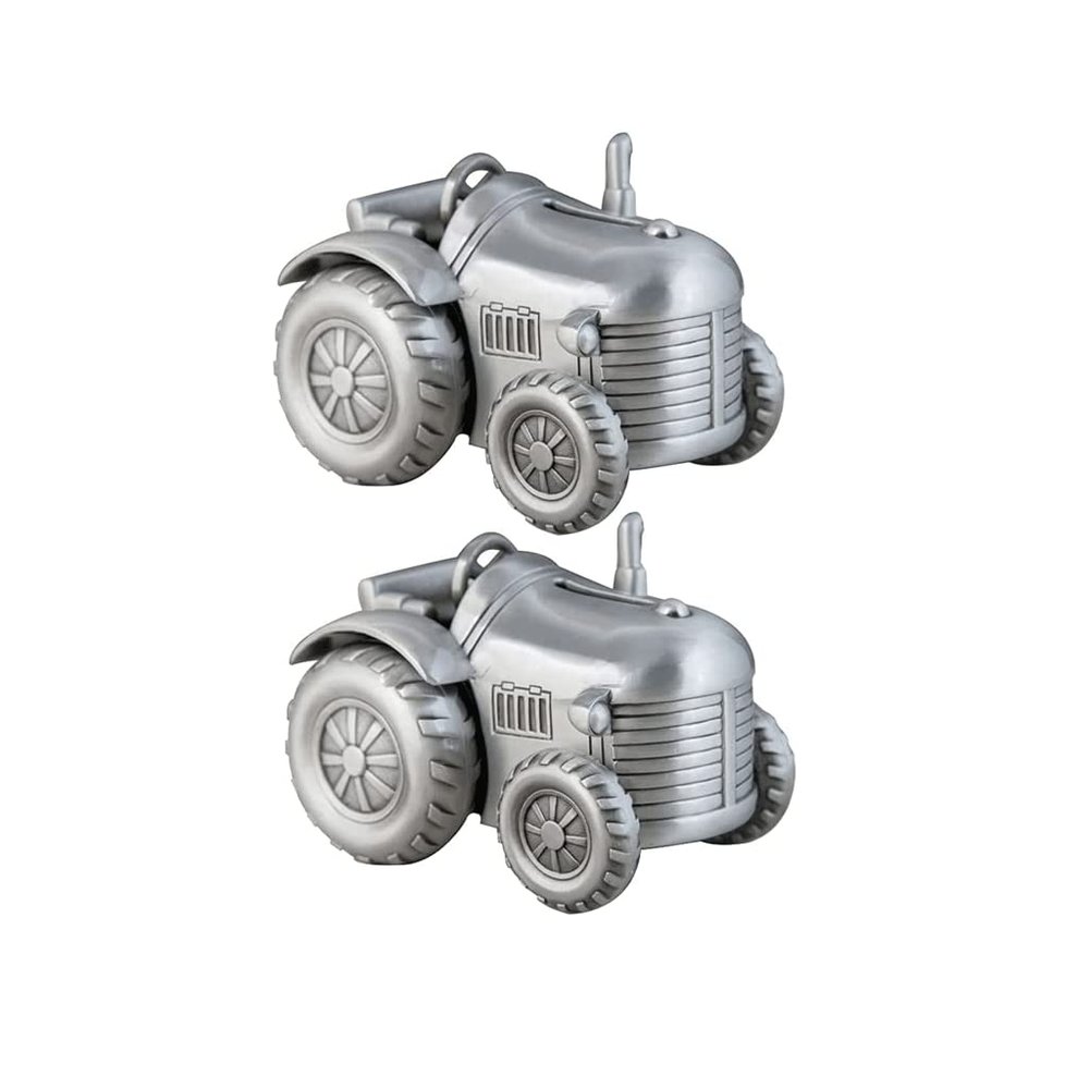 PAASHE Money Banks Kids' Money Banks Creative Metal Piggy Bank Retro Tractor Coin Can Kids Adult Cute Farmhouse Style Money Box Cute