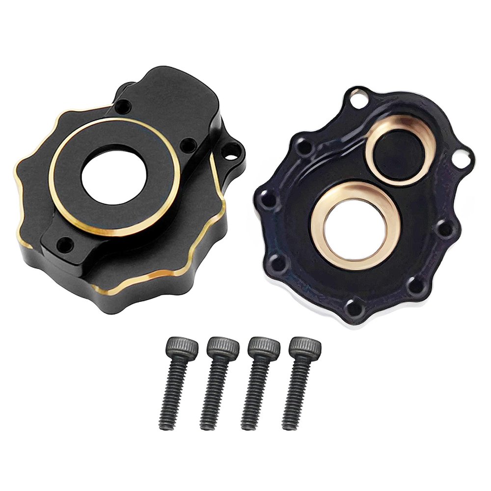 Brass Steering Knuckle Portal Cover Steering Carrier Brass Counter Weight Axle Housing for 1/10 RC Crawler Car TRX4 TRX6 Upgrade Parts