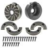 Brass Counter Weight Axle Housing Black Coating TRX4 Portal Axle Housing for 1/10 RC Crawler TRX6 TRX4 Bronco Defender Upgrade view 1