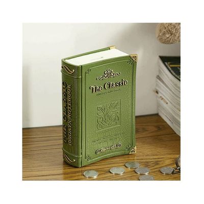 PAASHE Money Banks Book Shaped Money Banks Handmade Piggy Bank Creative Vintage Coin Can Girl Saving Box Cute