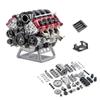 KAROYD Realistic Internal Combustion Engine Model Kit, Dynamic V8 Engine Motor for SCX10 Capra VS4-10 Pro/Ultra Model Car view 1