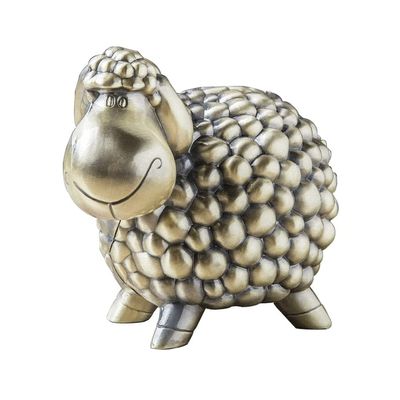 PAASHE Money Banks Money Banks Cute Zodiac Sheep Piggy Bank Vintage Metal Coin Can Kids Gift Desk Decoration Money Box Cute