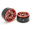 TREAL 1.9" Beadlock Wheel Rims (4pcs) for 1:10 RC Crawler Axial SCX10 III SCX10 II TRX-4 RC Car -Type L (Red) view 2