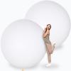 Leitee 2 Pcs 72 Inch Giant Balloons Round Latex Large Human Egg Jumbo Balloons Inflatable Air Decorations for Birthday Party Wedding Engagement(White) view 1