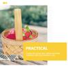 DOITOOL Mini Wooden Basket Small Wood Basket 3.14X2.55X1.96 Inch Tiny Wicker with Handle for Home Decor Candy Packaging Party Favors and Craft Storage view 4