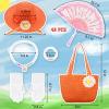 Hungdao 48 Pcs Girls Tea Party Dress up Play Set Decorations Including Hats for Little Girls Gloves and Fans Purse Necklaces and Bracelets for Tea Party Supplies view 2