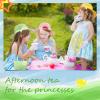 Hungdao 48 Pcs Girls Tea Party Dress up Play Set Decorations Including Hats for Little Girls Gloves and Fans Purse Necklaces and Bracelets for Tea Party Supplies view 3