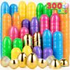 Duchong 300 Easter Eggs Bulk, 2.4Empty Plastic Eggs Include 12 Golden Eggs, Perfect for Eggs Hunt, Theme Party Favor Decoration, Basket Stuffers Fillers, and Classroom Prize Supplies view 1