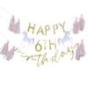 Ginger Ray Eco-Friendly Customisable Princess Happy Birthday Party Bunting Decoration view 3