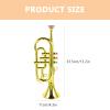STOBOK Trumpet Toy Trumpet for Kids, Instruments Wind and Brass Musical Instruments for Kids Party Favors Early Educational s Tool, Golden Musical s view 2