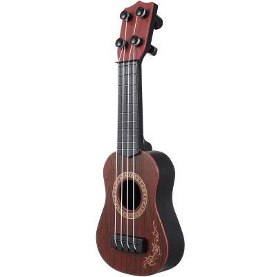 Kisangel 1pc Kids Toy Guitar Ukulele Guitar Musical Instrument Ukulele Musical Toy for Boys and Girls(Brown)