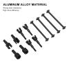 RC Dog Bone Drive Shaft,RC Dogbone Adapter Diff Cup Joint Axle as RC Car Truck Parts Replacement for A949 A959 A969 A979 (Black) view 2