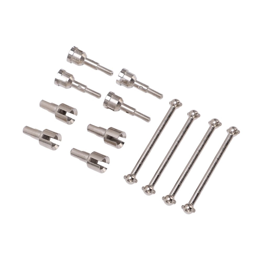 RC Dog Bone Drive Shaft,RC Dogbone Adapter Diff Cup Joint Axle as RC Car Truck Parts Replacement for A949 A959 A969 A979 (Silver)