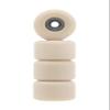Teak Tuning Apex 61D Urethane Fingerboard Wheels - New Street Shape, 7.7mm Diameter - ABEC-9 Stealth Bearings - Made in The USA - Coyote Tan Colorway view 2
