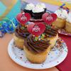 The Ohio State University Primary Logo Heart Love Cupcake Picks Toppers Decoration Set of 6 view 4