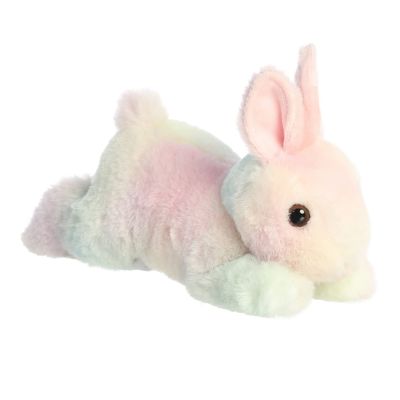 Aurora Adorable Mini Flopsie Spring Time Bunny Stuffed Animal - Playful Ease - Timeless Companions - Pastel 8 Inches