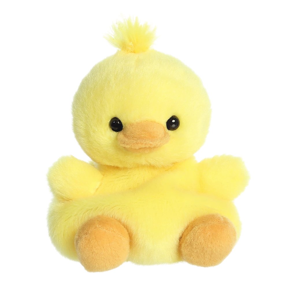 Aurora Adorable Palm Pals Darling Duck Stuffed Animal - Fun Collectible Plush for Kids and Adult Collectors - Perfect for Decorating Rooms and Birthday Gifts - Yellow 5 Inches
