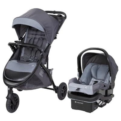 Baby Trend Tango 3 All-Terrain Stroller Travel System with EZ-Lift Plus Infant Car Seat, Ultra Grey