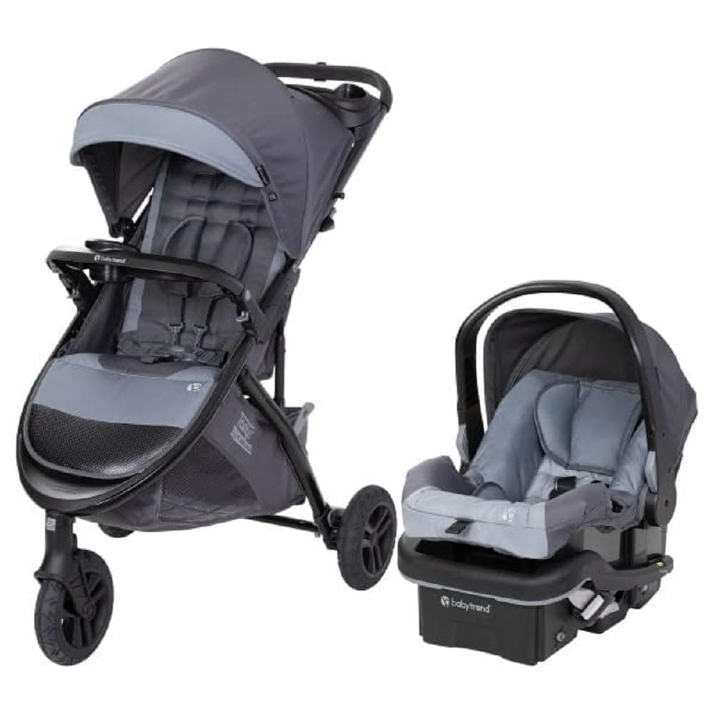 Baby Trend Tango 3 All-Terrain Stroller Travel System with EZ-Lift Plus Infant Car Seat, Ultra Grey