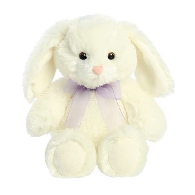 Aurora Cuddly Bunny Stuffed Animal - Cozy Comfort - Endless Snuggles - White 10.5 Inches