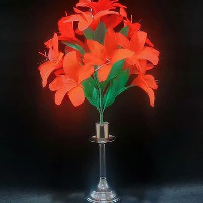 SUMAG Candle to Flowers Magic Tricks for Magicians Lighted Candle Vanishes to Bouquet Magic Close up Stage Illusions Gimmicks Mentalism Props