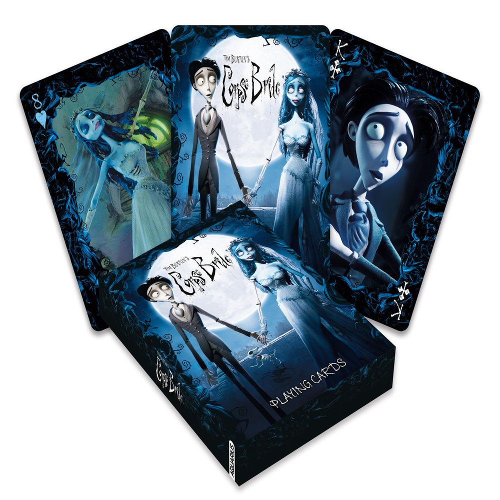 AQUARIUS Corpse Bride Playing Cards Corpse Bride Themed Deck of Cards for Your Favorite Card Games - Officially Licensed Corpse Bride Merchandise & Collectibles