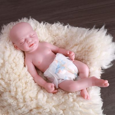 SERENDOLL 18.5 inch Realistic Full Silicone Baby Doll, Lifelike Reborn Baby Dolls, Toy, and Collectible Bald Girl